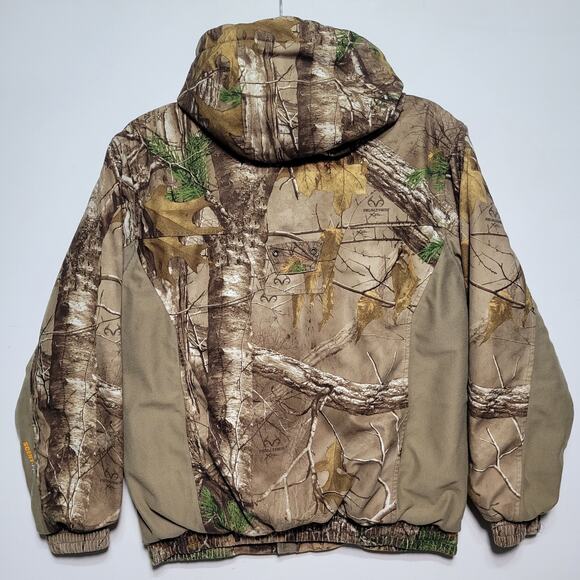 Rustic Ridge Hunting Full Zip Jacket Youth XL Camo Realtree Hooded Outdoors - Picture 9 of 15